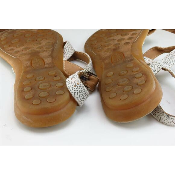 Born concept Sz 9 M Brown Strappy Fabric Women Sandals - Picture 6 of 7